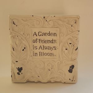 Garden Friends plaque